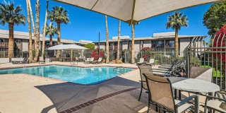 Luxury and Resort like Living at Scottsdale Park Place!!!  Tile throughout, light, bright and Private patio not looking at your neighbors over Greenbelt area!!!  Pool!!!  BBQ areas and a Fitness Center!!!  Time to call this HOME!!! Gallery 1