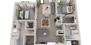 Unit I- Luxury 1st Floor 2 Bedroom 2 Bathroom Private Entrance (55+) Gallery 1