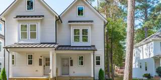**OFFERING RENT PROMOTION FOR FIRST 6 MONTHS, REFUNDABLE APPLICATION FEES  $200 MOVE IN PROMOTION** New Construction 3BD, 3.5BA End-Unit Raleigh Townhome with a Large Upstairs Bonus Room  Full Bathroom, Fenced Yard  Deck Inside the Beltline Near Lake J Gallery 1