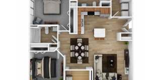 2- bedroom, 2-bathroom Gallery 1