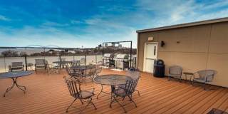 Gorgeous two bedroom two bath with 1574 ft. Two parking spaces included balcony, beautiful rooftop deck no pets. Gallery 18