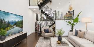 Rare 2-Car Gated Parking, Garage, Private Deck & Roof Deck with Skyline Views Gallery 12