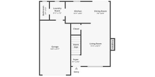 Modern Duplex with Garage and Backyard Modern Duplex with Garage and Backyard Gallery 28