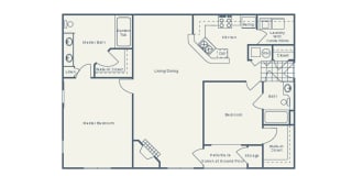B2: 2 Bed 2 Bath Gallery 1