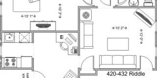 Spacious 1-Bedroom Apartment Near UC Campus - 420 Riddle Road Gallery 1