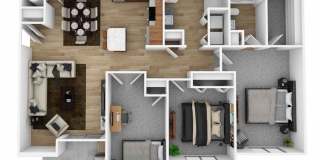 3-bedroom, 2- bathroom Gallery 1