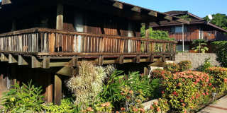 Very private, mostly furnished, rustic Maui Meadows home with large pool, walk around deck with panoramic ocean views. Available for 6 months only. Gallery 7