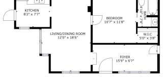 Available Now! Single Family 1/1 home for lease with large lot and 1 car garage! Gallery 12