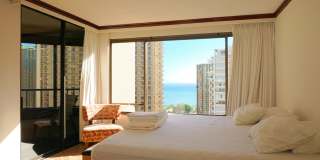 Waikiki One-Bedroom with Central A/C, Ocean Views, & Parking Gallery 1