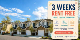 3 Weeks Free on Your Next West Haven Townhome | 3 Bed • 2.5 Bath + Garage & Community Amenities Gallery 1