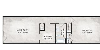 1 Bed 1 Bath Unit with Central Air Pet Friendly with Washer Dryer Hook Ups in Unit Section 8 Welcome Gallery 7