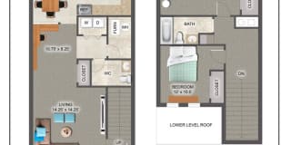 Two Bedroom. 1.5 Bath TOWNHOUSE Gallery 1