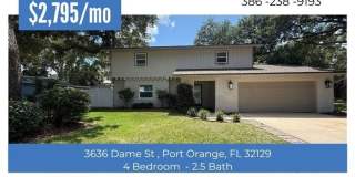 Beautiful Port Orange 4 Bed 2.5 Bath Serene Home Available IMMEDIATELY! Gallery 1