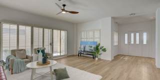Discover comfort and style in this charming 1809 square foot Las Vegas 55+ residence. Gallery 12
