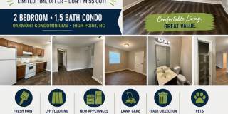 Two bedroom, 1.5 bath condo in High Point--Oakmont Condominiums Gallery 1