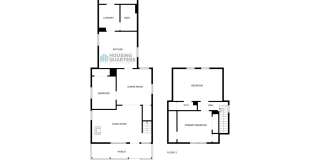 This 3-bed, 1-bath home features original woodwork, a covered front porch, a fenced yard, and an oversized detached garage! Gallery 20