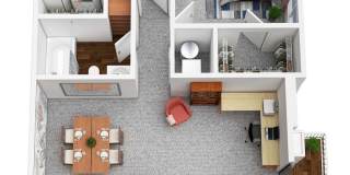 2 bedroom 1 bath top floor apartment - Move In Ready! Gallery 1