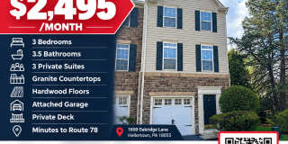 Stylish End-Unit Townhome on Oakridge Lane | $2,495/Month Gallery 1