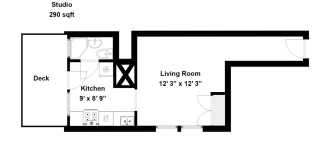 Uptown / Ravenswood - Studio - w/ Deck Gallery 10