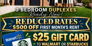 $500 OFF FIRST MONTH RENT - Montclair Court - Duplexes in Siloam Springs, AR $500 OFF FIRST MONTH RENT - Montclair Court - Duplexes in Siloam Springs, AR Gallery 1
