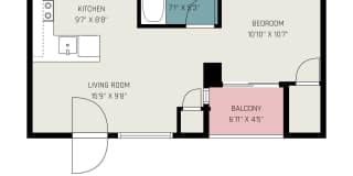 Charming Top-Floor Studio in Aurora with Private Patio & In-Unit Laundry Gallery 23