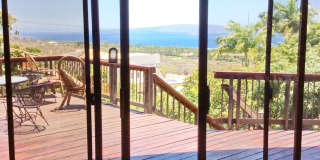 Very private, mostly furnished, rustic Maui Meadows home with large pool, walk around deck with panoramic ocean views. Available for 6 months only. Gallery 18