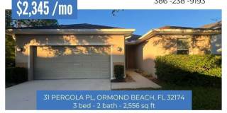 Beautiful 3 Bedroom 2 Bathroom Home, with Scenic Backyard View. Ormond Beach in Hunter's Ridge Community Gallery 1