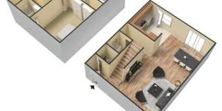 3 Bedroom 1 1/2 Bath Townhomes Gallery 1