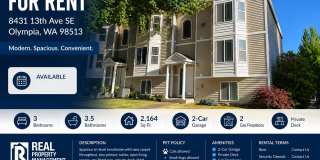 Check out this modern 3 bedroom, 3.5 bath Townhome! Gallery 1