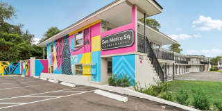 Welcome to San Marco Sq Apartments - NOW OFFERING a 1 bedroom apartment in a vibrant, pet-friendly community located just 1.2 miles from the hip and historic San Marco Square restaurants, businesses and boutique shops. Gallery 1