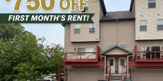 MOVE-IN SPECIAL! $750 OFF FIRST MONTH'S RENT! Large 3-Bedroom, 3.5-Bathroom Townhome Gallery 1