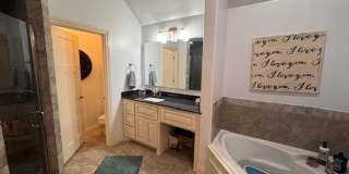 WOW! This home has it all, 3 full bathrooms, 5 true bedrooms AND a bonus room. great outdoor space, wood and ceramic tile flooring in the main living space, Open kitchen, all in a gated community! Availability is flexible on or before July 1 Gallery 9