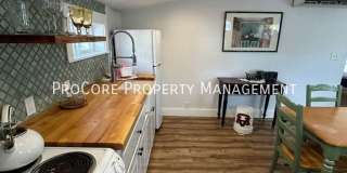 Charming Upper Unit Studio –Above Garage | $1,195.00 | Near Downtown Gallery 12