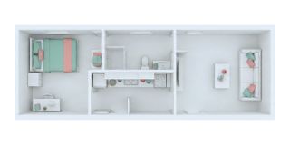 Spacious 1BR Single Unit Living with Campus Views Gallery 1