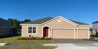 Corner Lot Home 4 Bedroom 2 Full Bath, the Emerson Model built on the Beautiful Hills of Mt Dora. Split Master Plan at 4842 Gilded Jewel Drive, Mt Dora FL 32757 Gallery 1