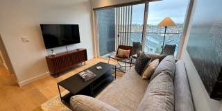 FURNISHED: SPECIAL PRICE 2 MONTHS OFFER - UTILITIES PAID BY OWNER:  NWX tastefully furnished 1 bed, 1 bath located on the 3rd floor Arête Modern Condo in the heart of of Bend's Northwest Crossing Grove Gallery 7