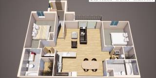Chestnut - 2Br/2Ba Rental Home - Second Floor Gallery 4