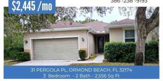 Beautiful 3 Bedroom 2 Bathroom Home, with Scenic Backyard View. Ormond Beach in Hunter's Ridge Community Gallery 1