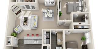 2 Bedroom 1 Bath 957 sq ft Gallery 217