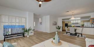 Discover comfort and style in this charming 1809 square foot Las Vegas 55+ residence. Gallery 14