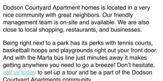 1 & 2 Bedroom Spring Move In Specials at Dodson Courtyard Apartments Gallery 33