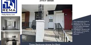 Charming 3 BR/1 BA Philly Row Home with Porch, Deck & Basement Charming 3 BR/1 BA Philly Row Home with Porch, Deck & Basement Gallery 1