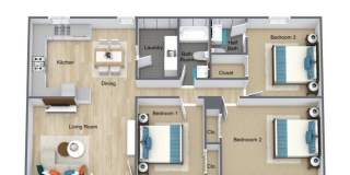 Quiet Area, Close to Town! Renovated 3 Bedroom, 1.5 Bath Apartment at Greenbriar Circle – Johnson City, TN Gallery 1