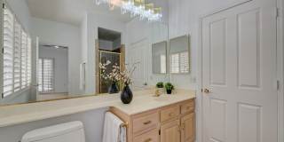 Discover comfort and style in this charming 1809 square foot Las Vegas 55+ residence. Gallery 35