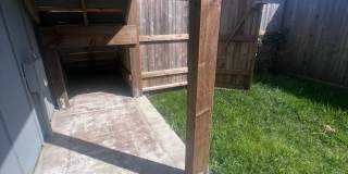 2 Bedroom 1 bath house with extra large double car garage and extra storage space! Gallery 22