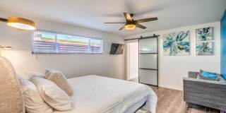 Vibrant, fully-furnished home near downtown with modern updates, pool & spa with flexible stay options! Gallery 21