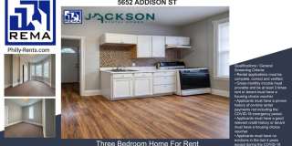 5652 Addison St. 3 bedroom, 1 bedrooms House in West Philly Gallery 1