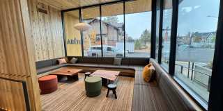 FURNISHED: SPECIAL PRICE 2 MONTHS OFFER - UTILITIES PAID BY OWNER:  NWX tastefully furnished 1 bed, 1 bath located on the 3rd floor Arête Modern Condo in the heart of of Bend's Northwest Crossing Grove Gallery 26