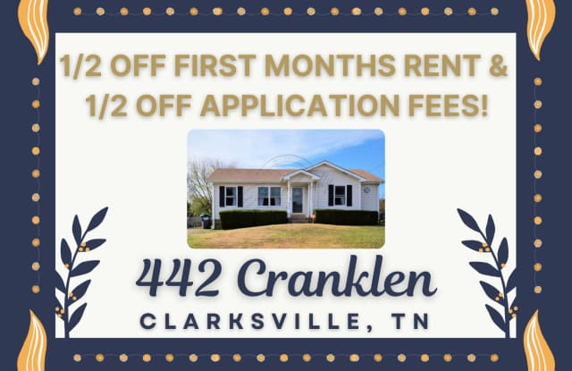 ON SPECIAL! Charming 3 Bedroom Ranch in Clarksville! photos photos