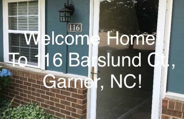 Premier Cul-De-Sac Garner Location! 2 BR, 2 Full Bath Single-Level Corner Townhome with Fireplace: $1350/mo photos photos